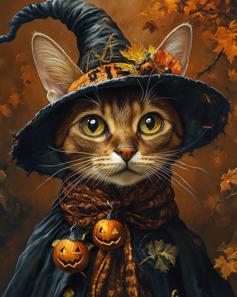 Halloween Witch Abyssinian