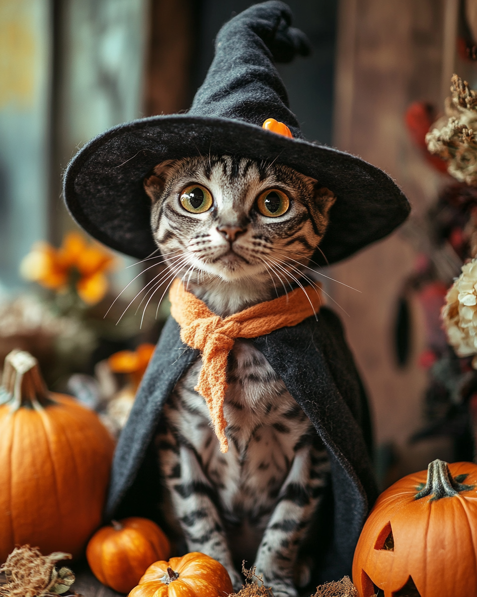 Halloween Witch Egyptian Mau