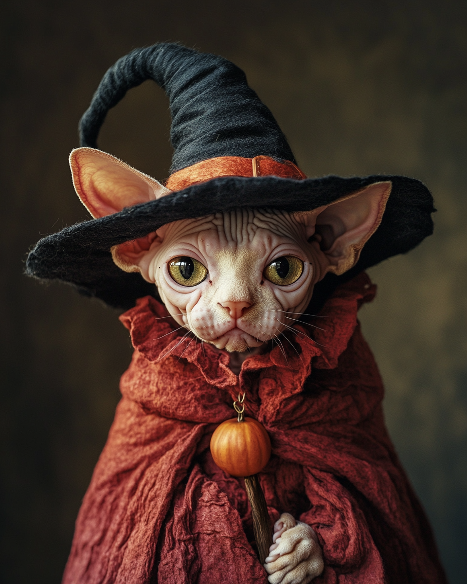 Halloween Witch Sphynx