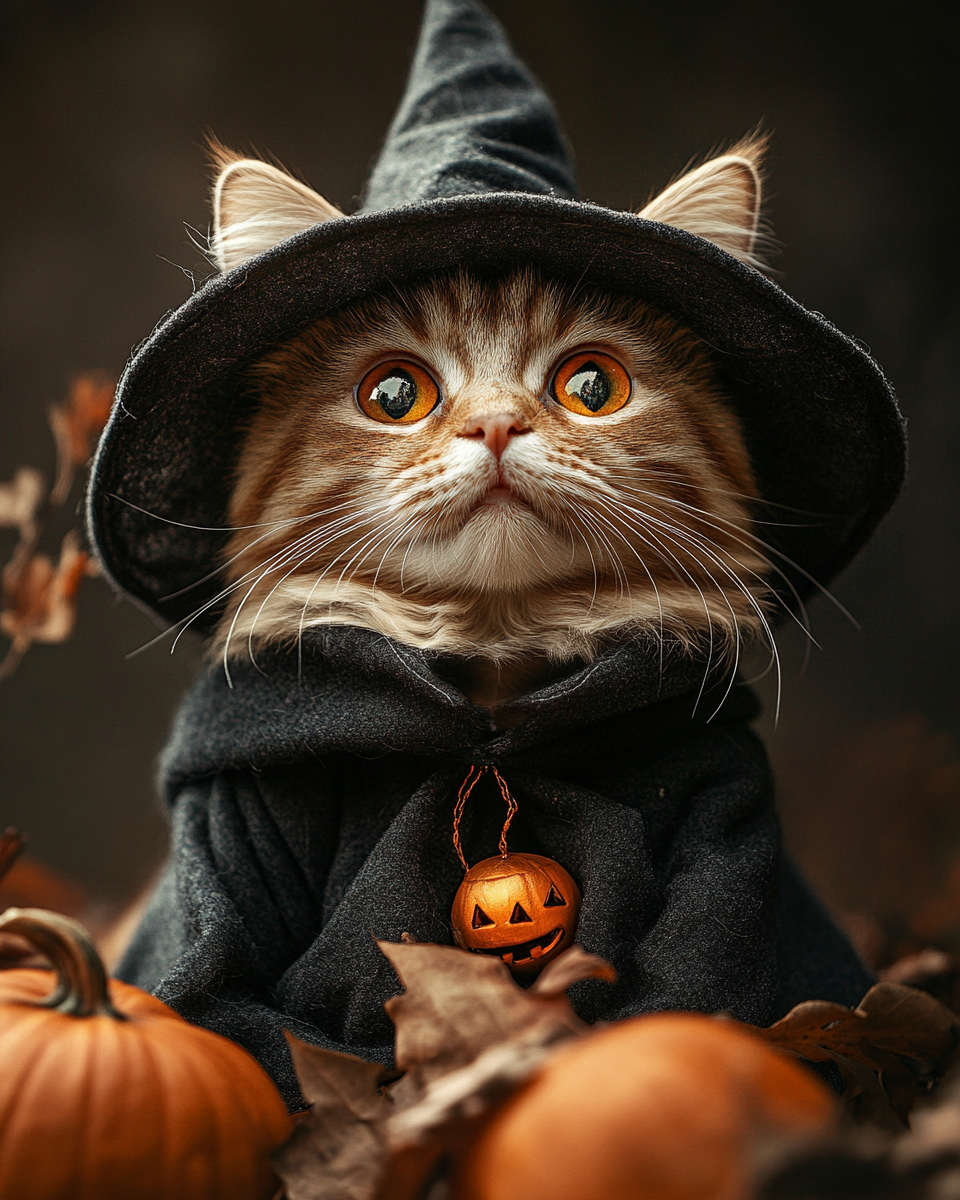 Halloween Witch Tabby