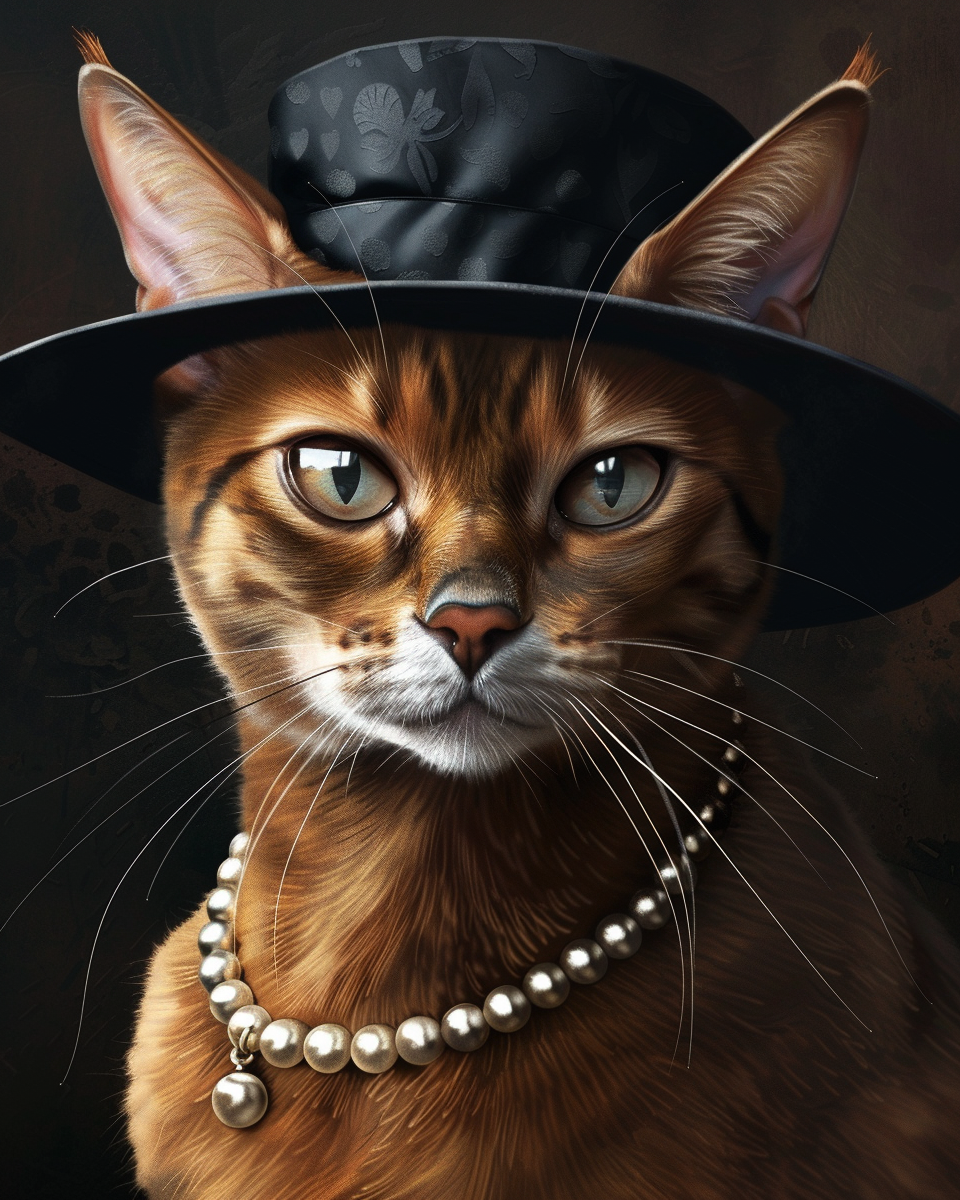 Cats in Hats Abyssinian