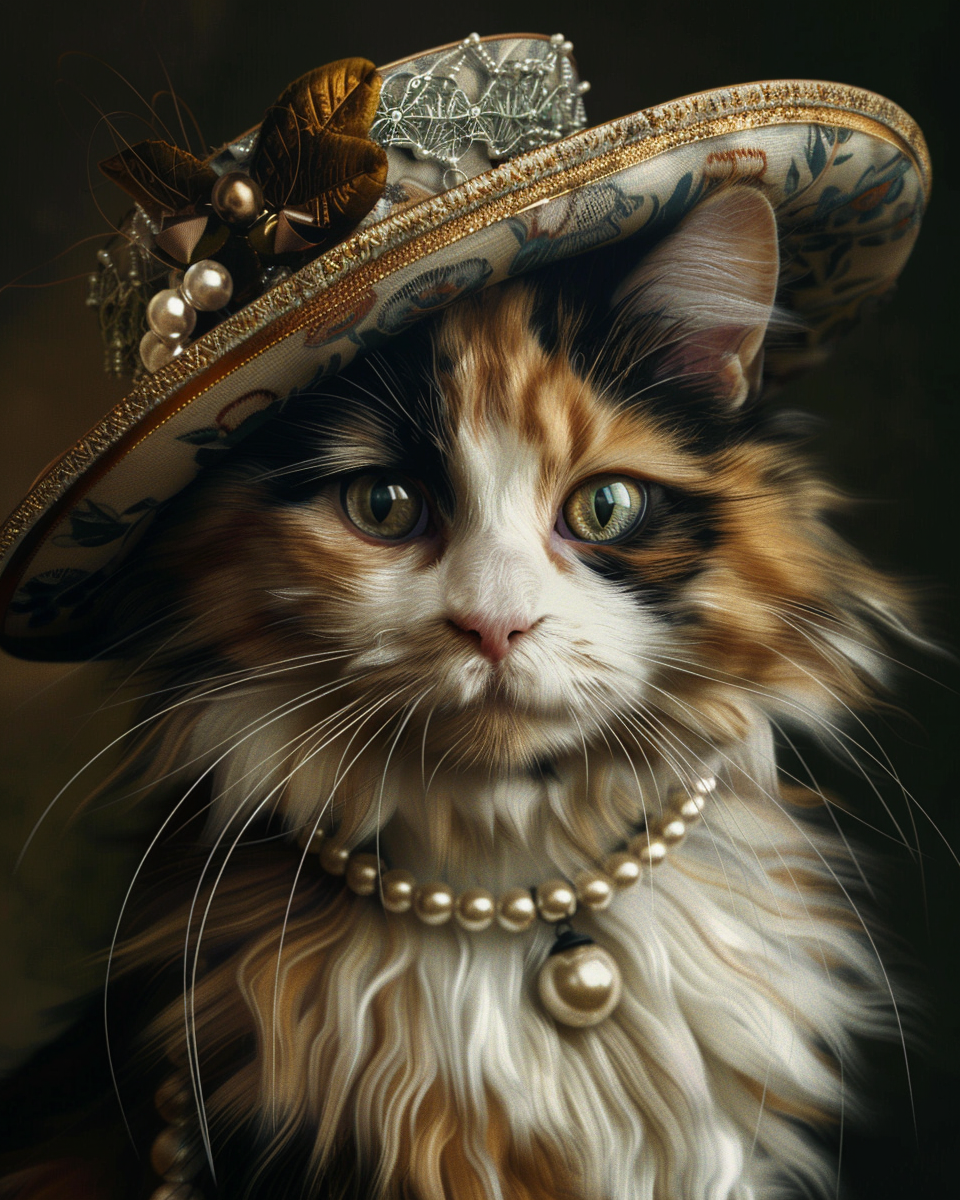 Cats in Hats Calico