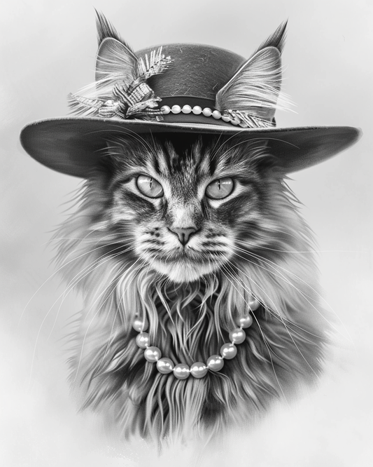 Cats in Hats Maine Coon