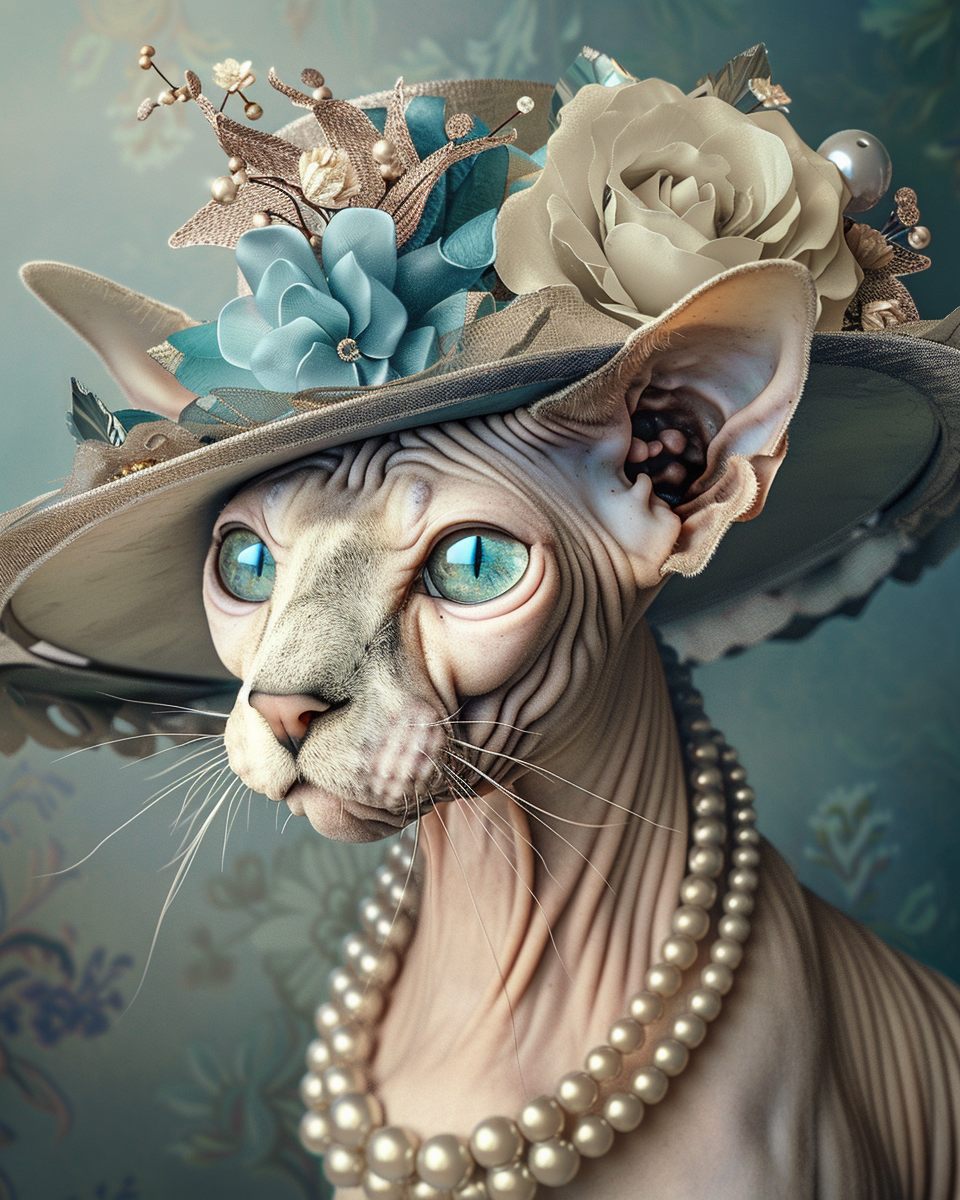 Cats in Hats Sphynx