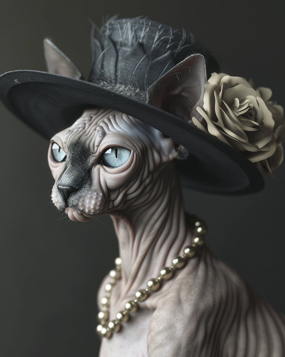 Cats in Hats Sphynx