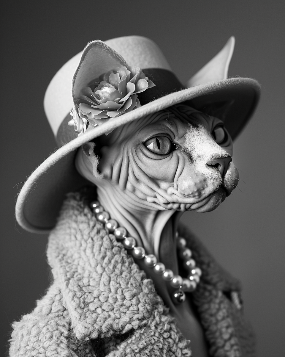 Cats in Hats Sphynx