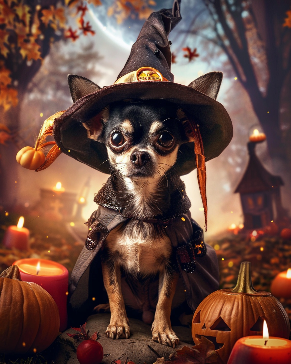 Halloween Witch Chihuahua