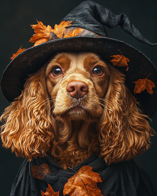 Halloween Witch Cocker Spaniel