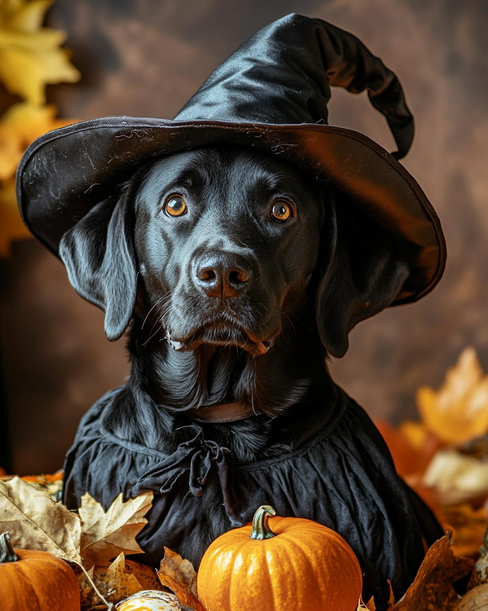 Halloween Witch Labrador Retriever