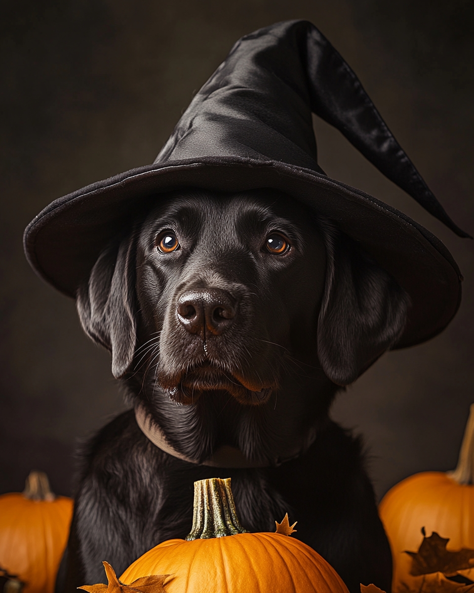 Halloween Witch Labrador Retriever