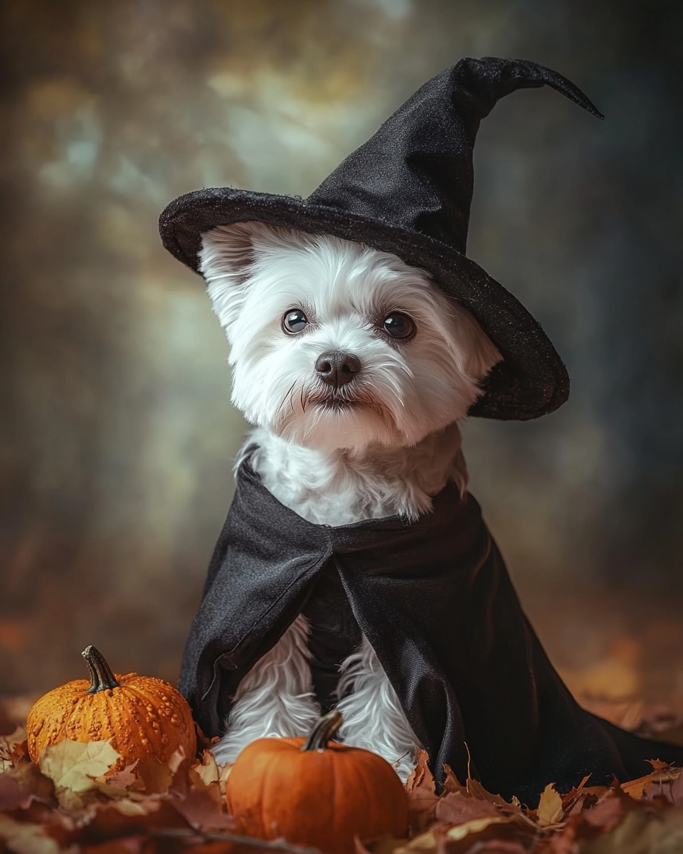 Halloween Witch Maltese