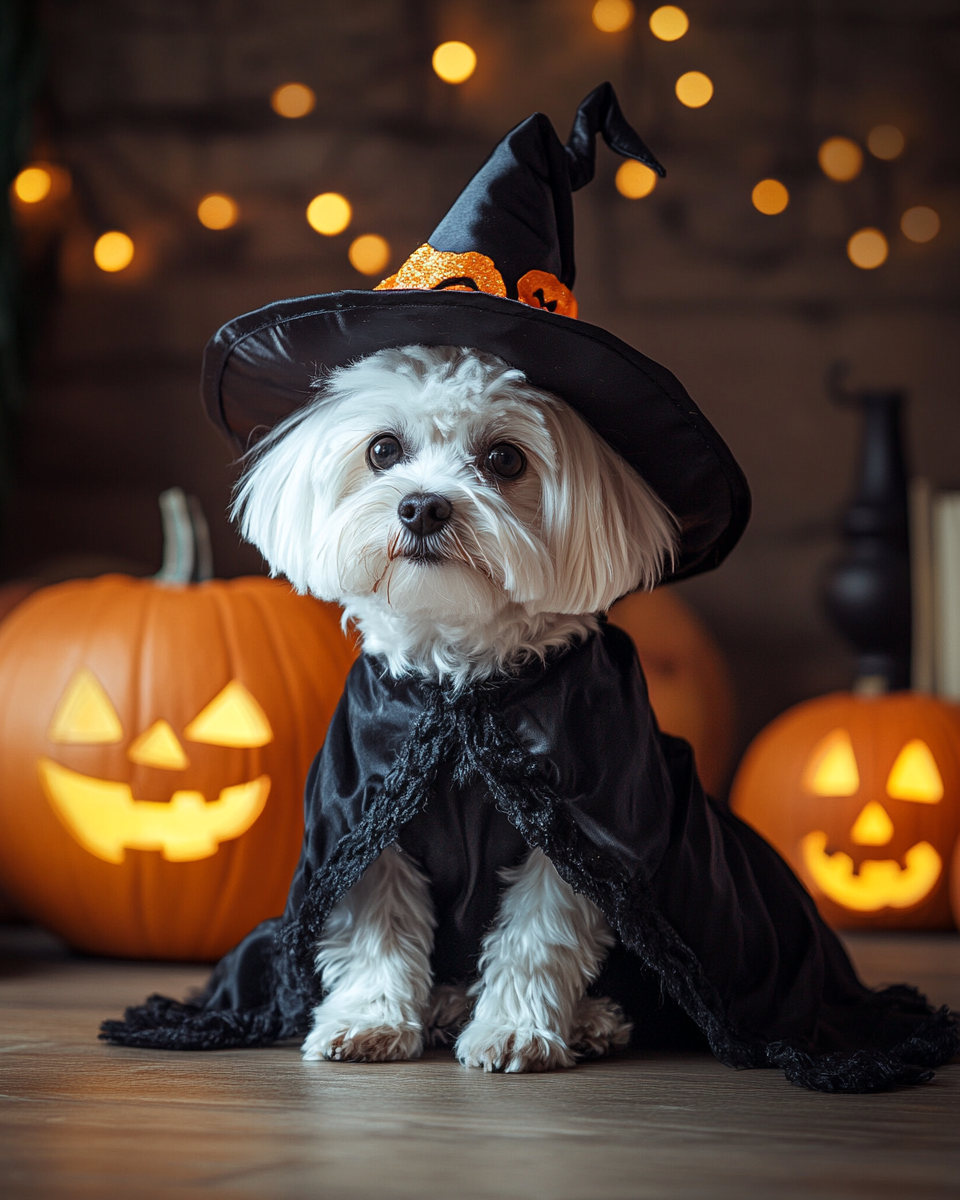 Halloween Witch Maltese