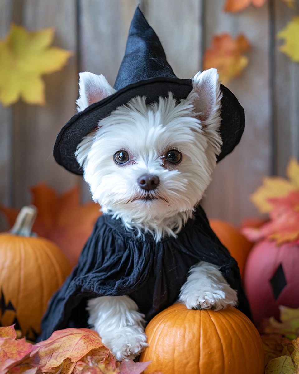 Halloween Witch Maltese