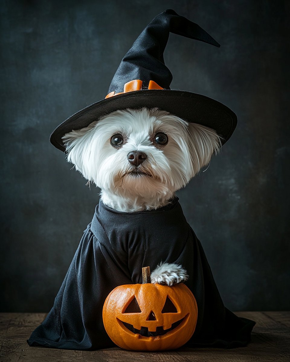 Halloween Witch Maltese