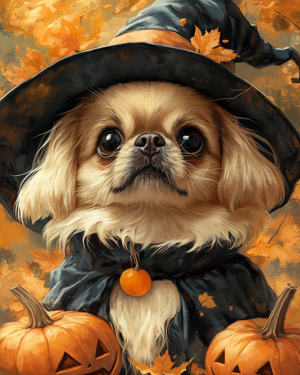 Halloween Witch Pekingese