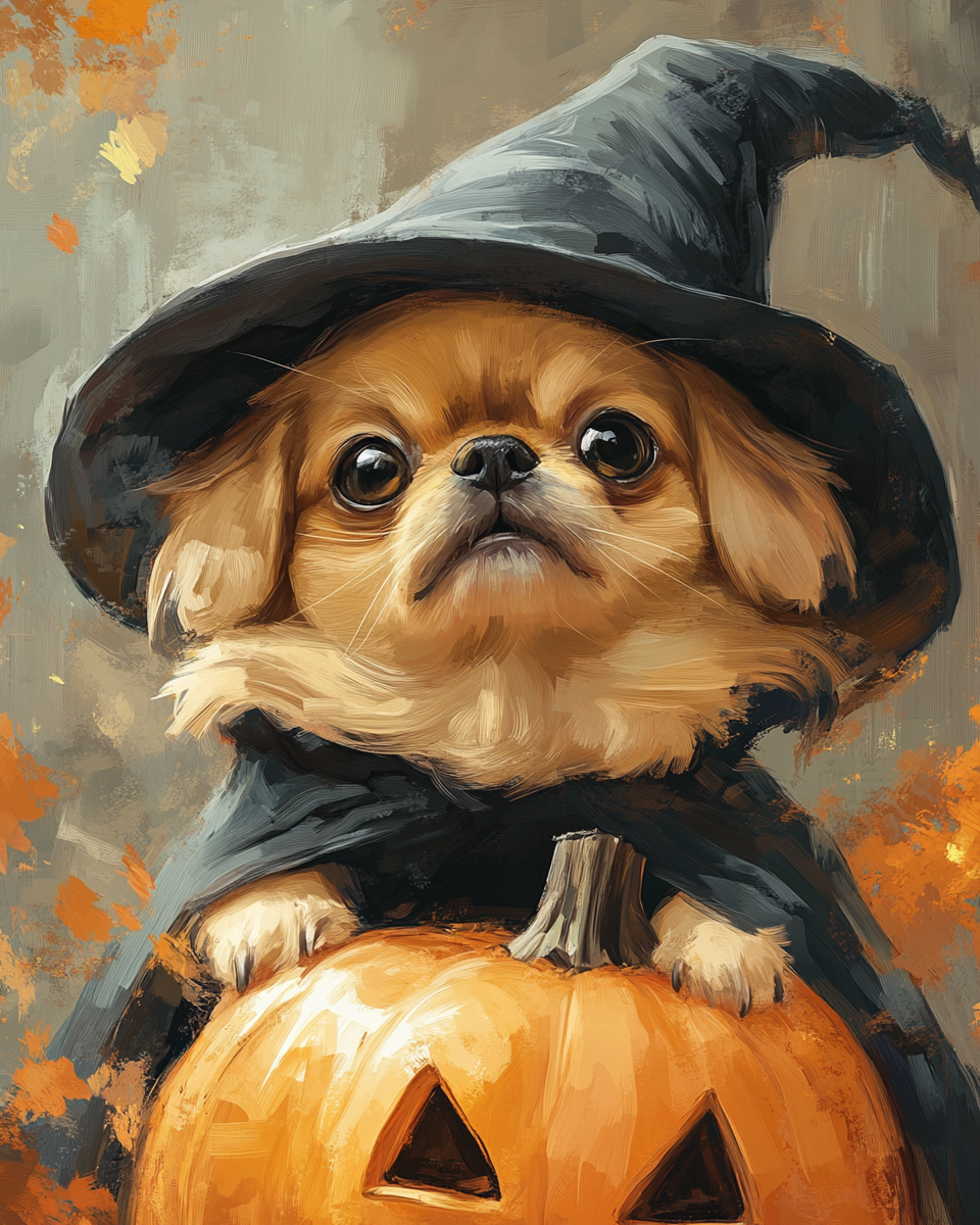 Halloween Witch Pekingese