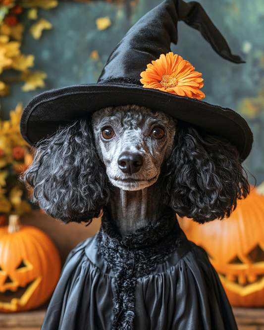 Halloween Witch Poodle