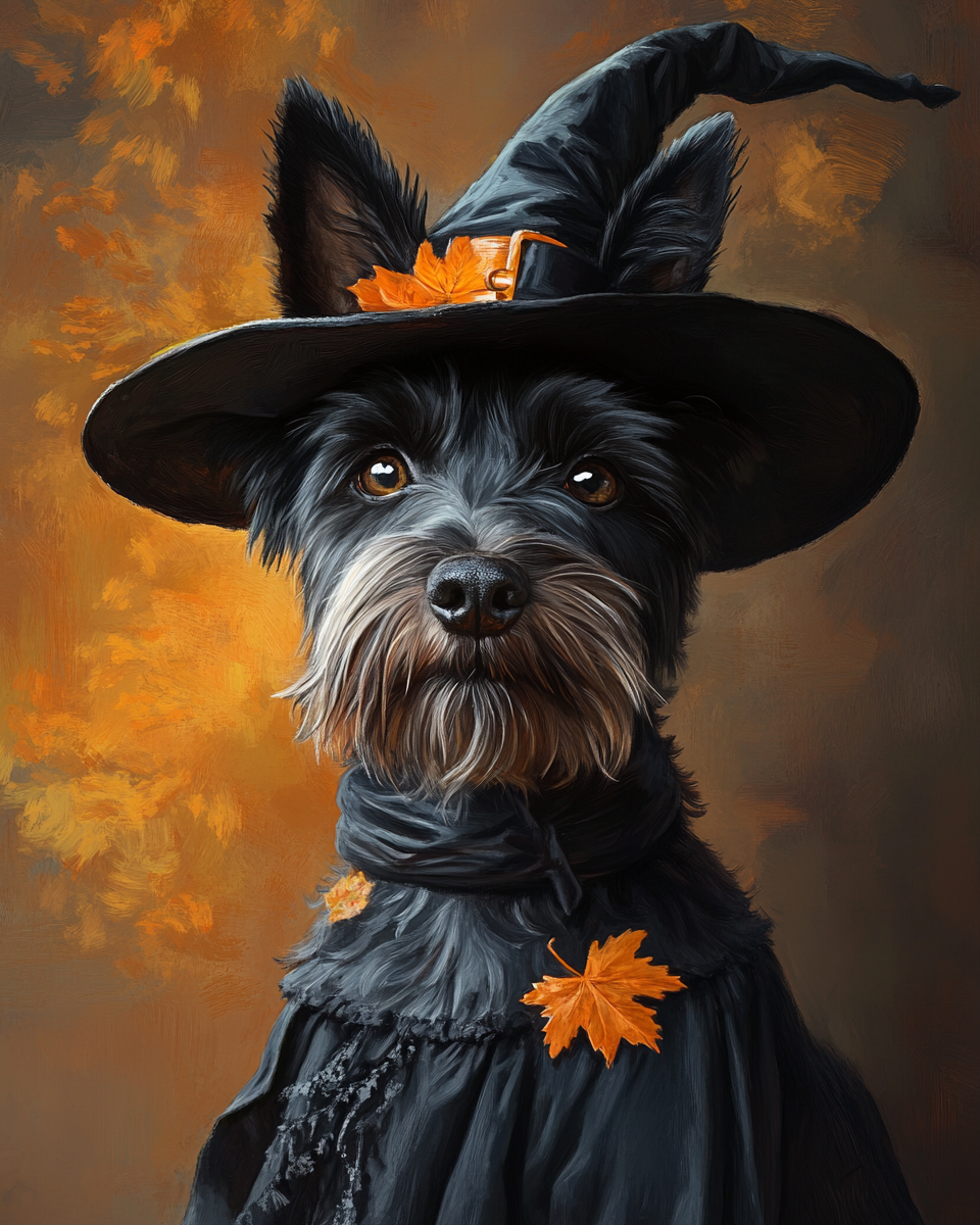 Halloween Witch Scottish Terrier