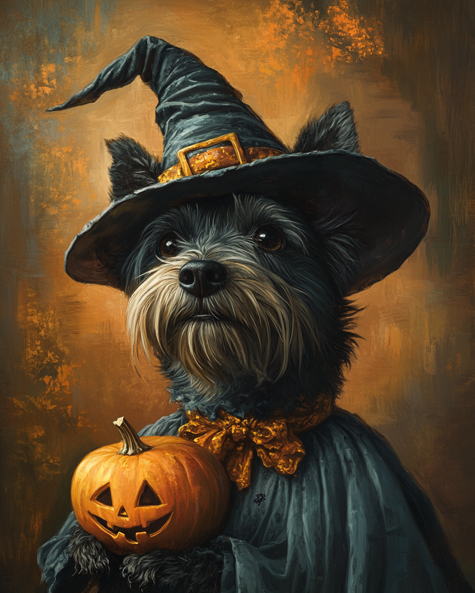 Halloween Witch Scottish Terrier