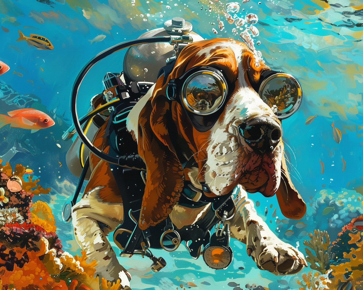 Scuba Bassett Hound