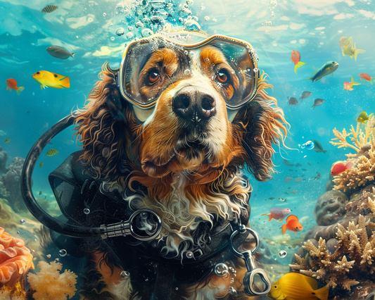 Scuba Bernese Mountain Dog