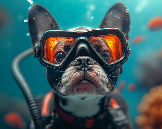 Scuba Boston Terrier