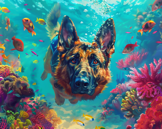 Scuba German Shepherd Dog