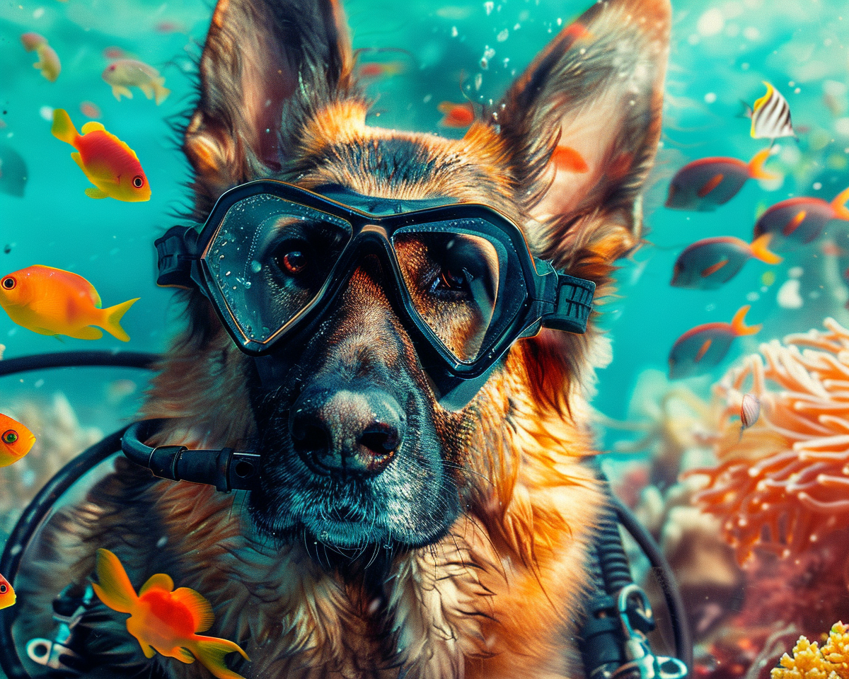 Scuba German Shepherd Dog