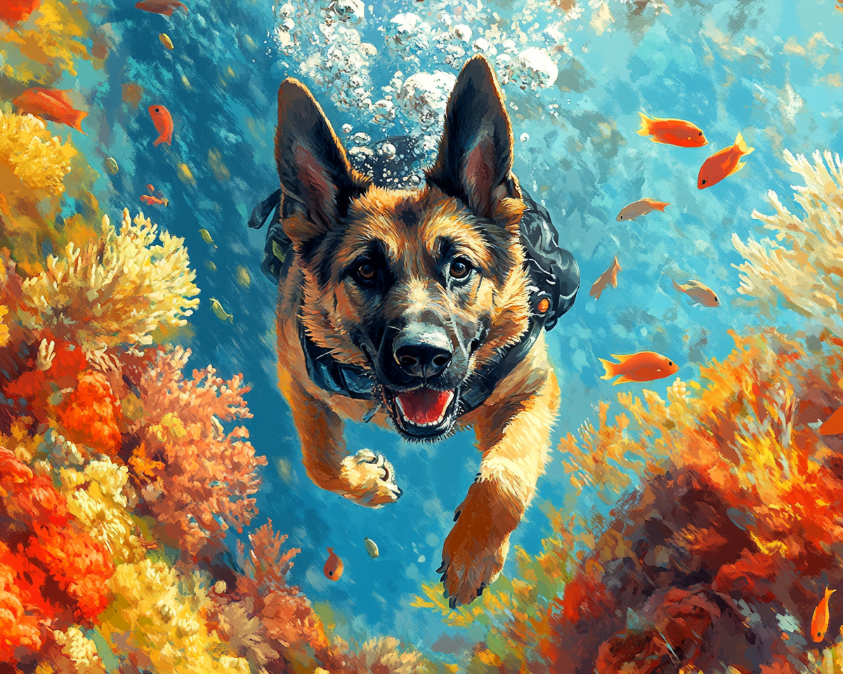 Scuba German Shepherd Dog