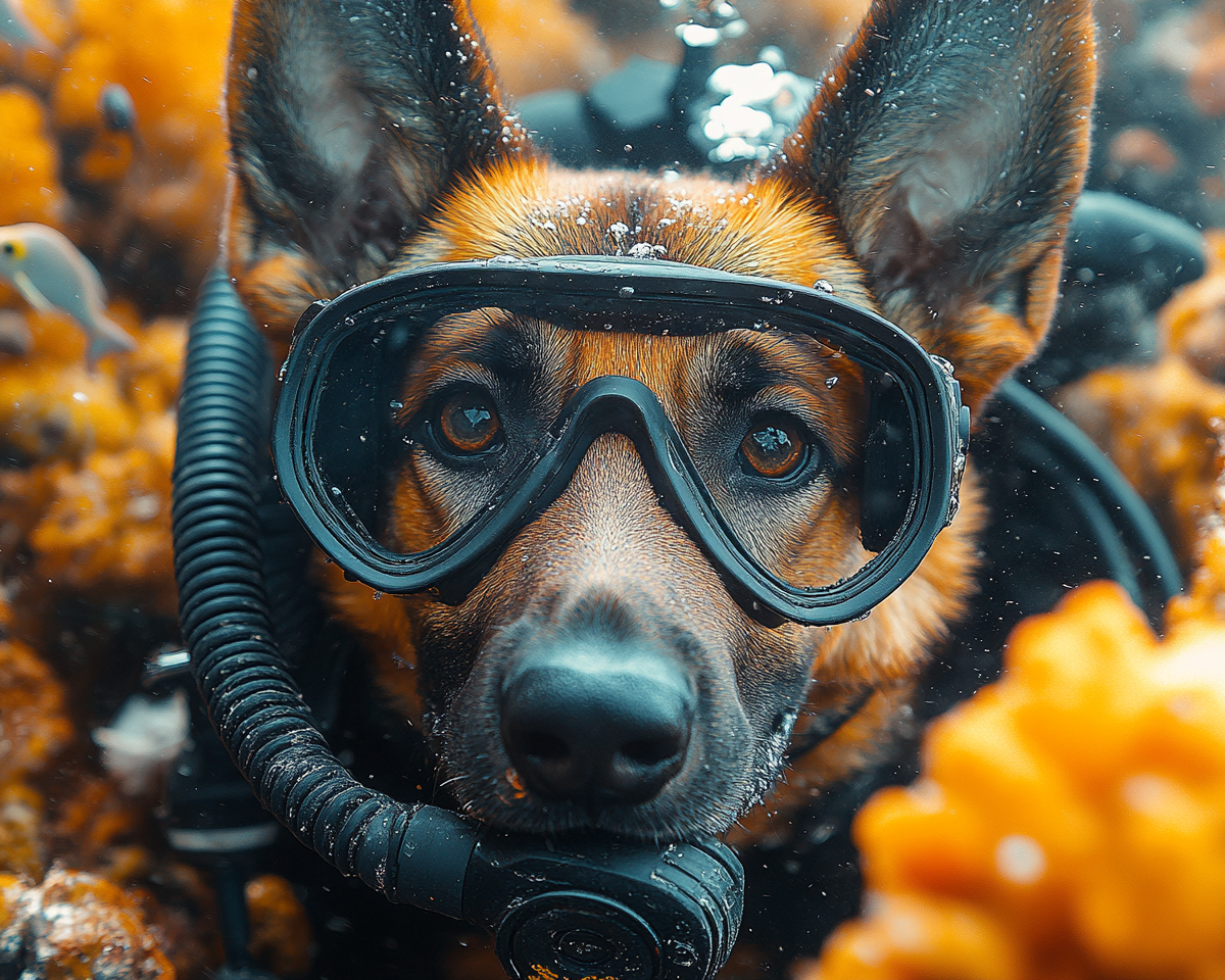 Scuba German Shepherd Dog