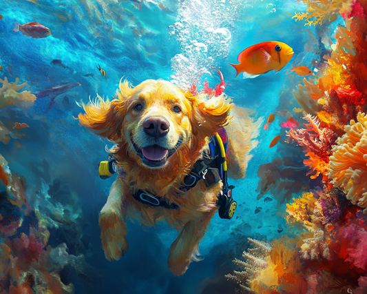 Scuba Golden Retriever