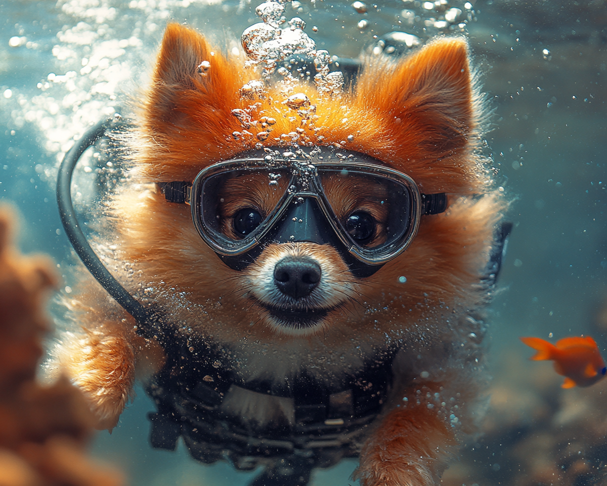 Scuba Pomeranian