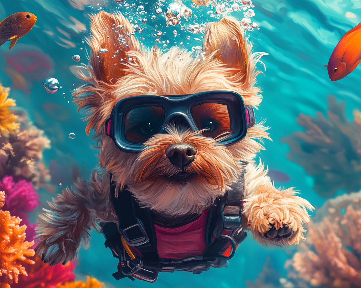 Scuba Yorkshire Terrier